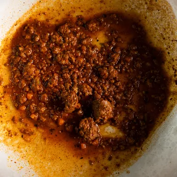 Il ragù in padella
